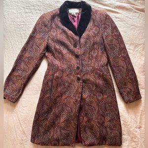 Vintage Paisley purple coat